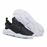 TÊNIS MASCULINO ESPORTE PRETO COM BRANCO