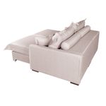 Sofá Living Retrátil Bali em Linho Bege