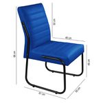Mesa Com 4 Cadeiras Azul Marinho Opcionais - Jade