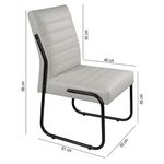 Mesa Com 4 Cadeiras Gelo Opcionais - Jade 