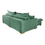 Sofá Cama Retrátil e Reclinável Living Bali em Linho Verde 2,18m