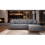Sofá 4 Lugares Living Califórnia Chaise Direito em Linho Cinza