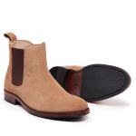 Bota Chelsea Clássica 7100 - Camurça Caramelo