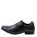 Sapato Social Masculino Calvest em Couro Chocolate - 14F085 - CHOCOLATE