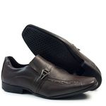 Sapato Social Masculino Calvest em Couro Chocolate - 14F085 - CHOCOLATE