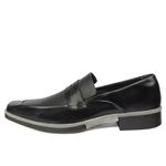 Sapato Social Masculino Calvest em Couro Preto Olho de Gato - 7001 preto