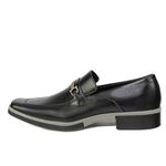 Sapato Social Masculino Calvest em Couro Preto Com Bridão - 7004 preto