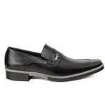 Sapato Social Masculino em Couro Preto Com Metal Calvest - 7005 preto