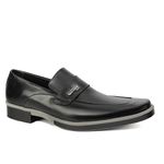 Sapato Social Masculino em Couro Preto Com Metal Calvest - 7005 preto
