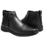 Botina Social SL em Couro Preto - 7030