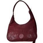 Bolsa Feminina em Couro Texturizado Gota Marsala