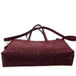 Bolsa Feminina em Couro Texturizado Almofadada Marsala