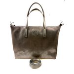 Bolsa Feminina em Couro Texturizado Almofadada Ônix