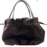 Bolsa Feminina em Couro Texturizado Marron Bambolim