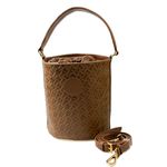 Bolsa Feminina em Couro Texturizado Caramelo Aurora