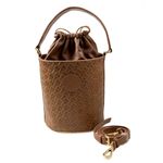 Bolsa Feminina em Couro Texturizado Caramelo Aurora