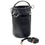 Bolsa Feminina em Couro Texturizado Preto Aurora