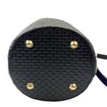 Bolsa Feminina em Couro Texturizado Preto Aurora