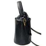 Bolsa Feminina em Couro Texturizado Preto Aurora