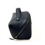 Necessaire Triângulo em Couro Texturizado Azul