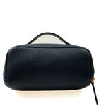 Necessaire Triângulo em Couro Texturizado Azul