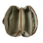 Necessaire Triângulo em Couro Texturizado Caramelo