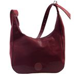 Bolsa Feminina em Couro Texturizado Gota Marsala Xadrez