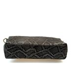 Bolsa Feminina em Couro Texturizado Animal Print Cristina