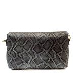 Bolsa Feminina em Couro Texturizado Animal Print Cristina
