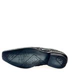 Sapato Social Masculino em Couro com Costura Manual Calvest 1750F015 - Preto