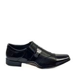 Sapato Social Masculino em Couro com Costura Manual Calvest 1930F010 - Preto