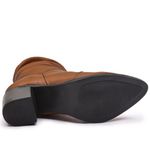 BOTA FEM COURO CANO SANFONADA HAVANA-5494