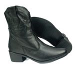 Bota Country Feminina em Couro com Bordado 40F213-PRETA