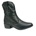 Bota Country Feminina em Couro com Bordado 40F213-PRETA