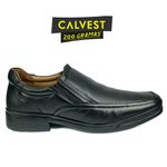 Sapato Masculino 200 gramas em Couro Carneiro 82F208 PRETO