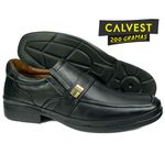 Sapato Masculino 200 gramas em Couro Carneiro 82F211 Preto