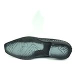 Sapato Social Calvest em Couro Verniz Preto Texturizado 1750F128