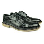 Sapato em Couro Verniz Croco 2001 PRETO