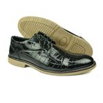 Sapato em Couro Verniz Croco 2001 PRETO