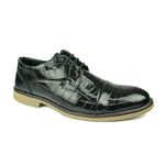 Sapato em Couro Verniz Croco 2001 PRETO