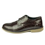 Sapato em Couro Verniz Croco 2001 BORDO