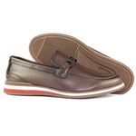 Sapato Casual Oxford em Material Tecnológico 3060-CAFE