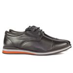 Sapato Casual Oxford em Material Tecnológico 3020-PRETO