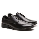 Sapato Social Masculino Calvest em Couro de Amarrar Preto-80F054
