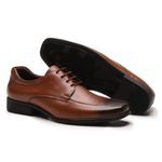 Sapato Social Masculino Calvest em Couro Havana -80F054
