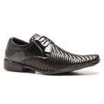 Sapato Social Trisse em Verniz Calvest de Amarrar - TRISSE 009 PRETO