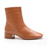 BOTA FEMININA CANO CURTO EM VERNIZ MOLHADO 159032-WHISKY