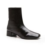 BOTA FEMININA CANO CURTO EM VERNIZ MOLHADO 159032-PRETO