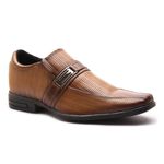  Sapato Social Masculino Calvest em Couro Texturizado Tabaco - 15F089