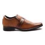  Sapato Social Masculino Calvest em Couro Texturizado Tabaco - 15F089